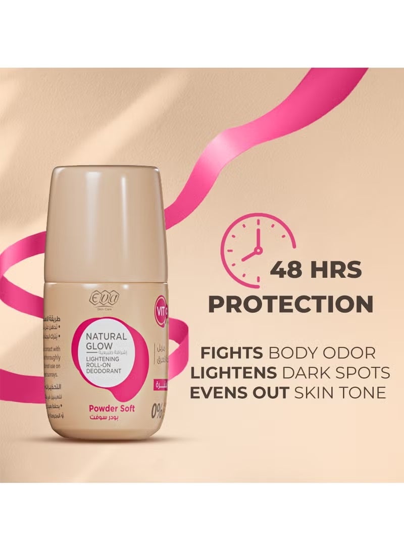 إيفا مزيل العرق رول أون لتفتيح البشرة الطبيعية - بودرة ناعمة - Image 4